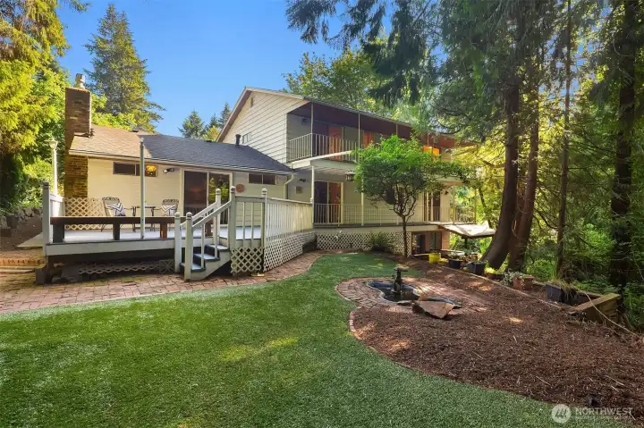 Private backyard. Private backyard.
