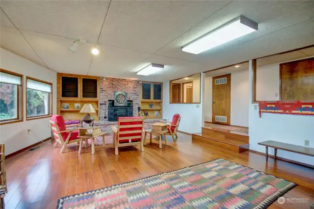 Lower level living area