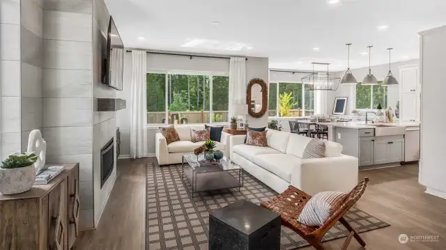 great room  Facade, Ext Colors, Interior Photos & Floor Plans for illustrative purposes only. Actual Facade, Ext Colors, Interiors & Floor Plans may differ.