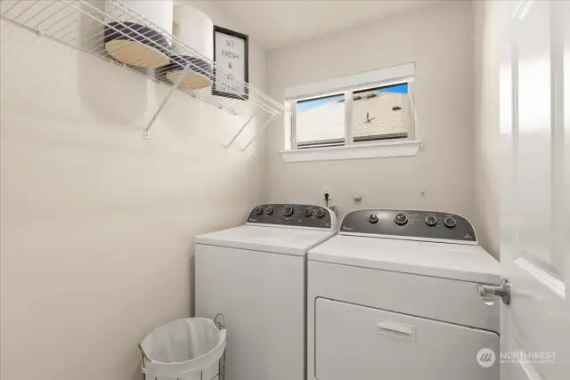 Upstairs laundry room