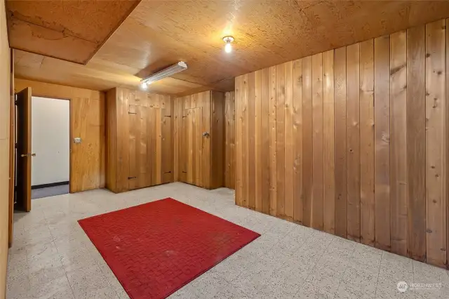 Large hallway in the basement