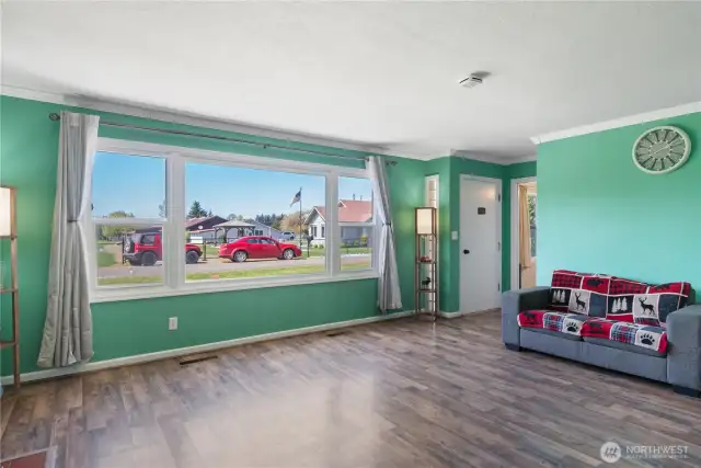 Spacious front living room.