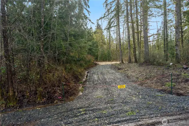 Entrance to lower "Site 1" on lower part of property
