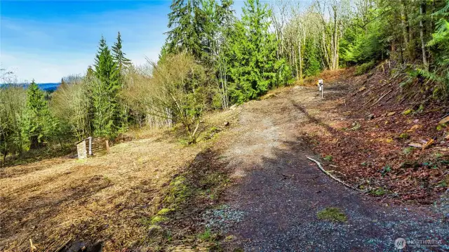 Entrance to "Site 2" on upper part of property