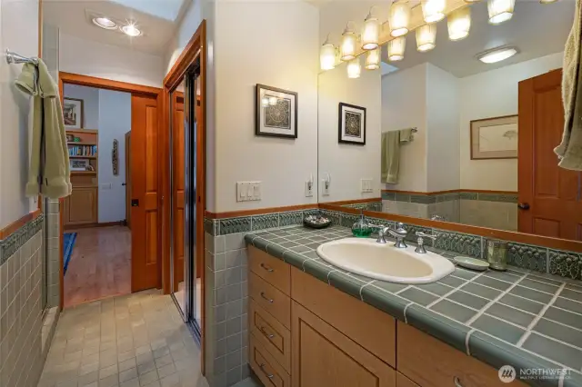 full guest bath and powder room