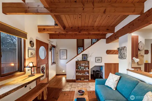 guest cabin vacation rental living room