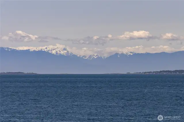Olympic Mountains to the southwest