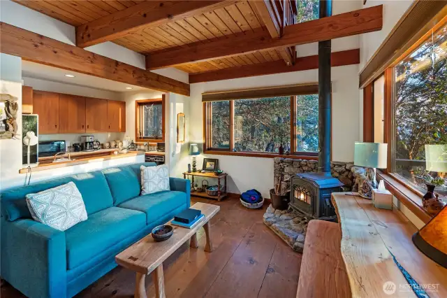 guest cabin living room