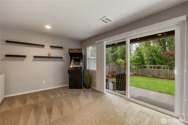 Large sliders to backyard