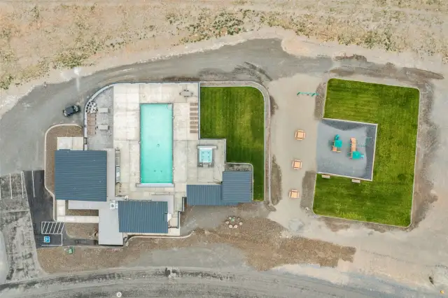 Clubhouse setup from above