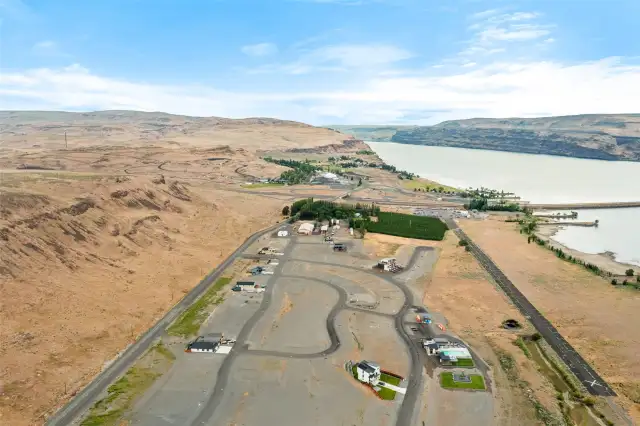 Vantage Bay Community looking north.