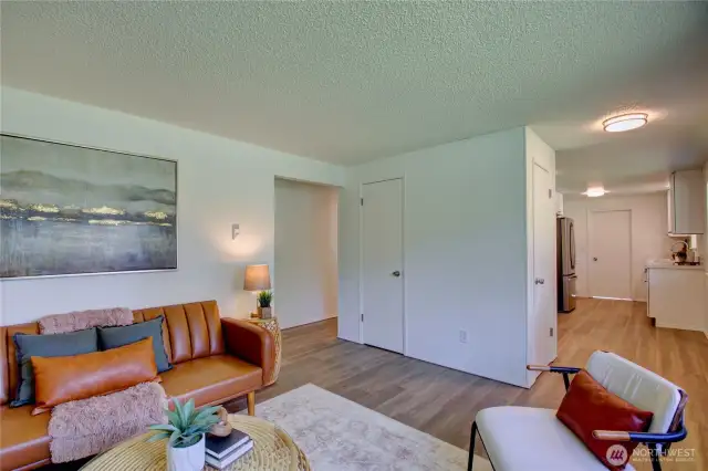Living room - two closets