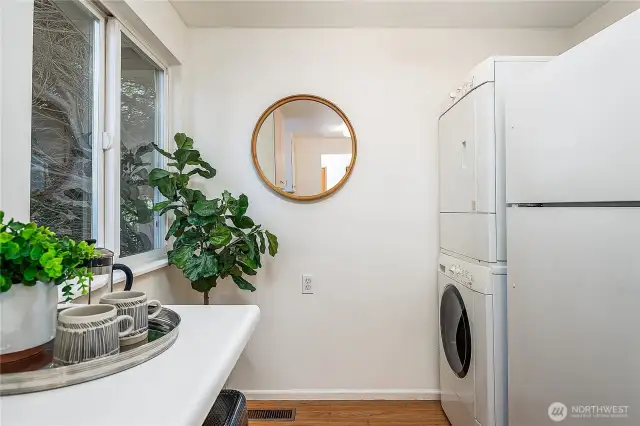 Main floor has it's own washer/dryer