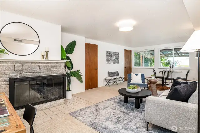 Lower level daylight basement has another huge living area