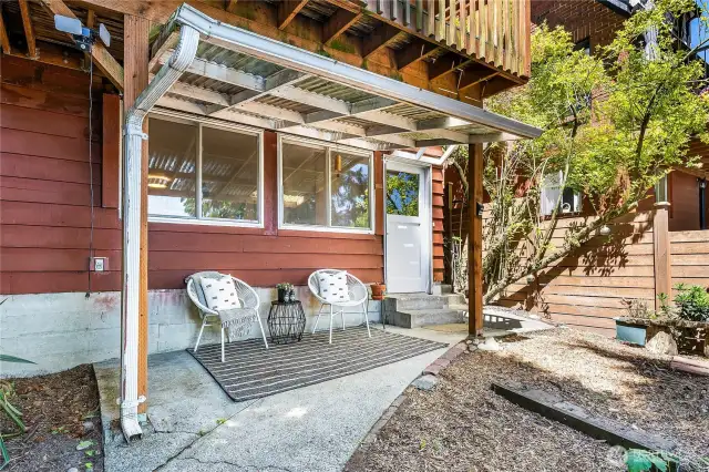 Lower level patio