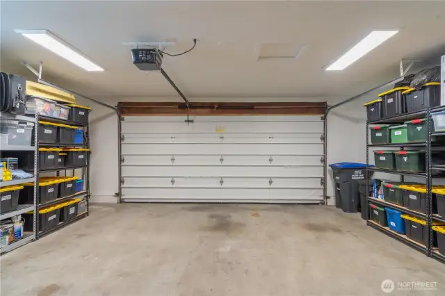 Large Garage with plenty of storage