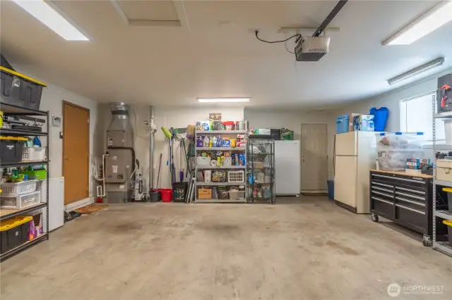 Large Garage with plenty of storage