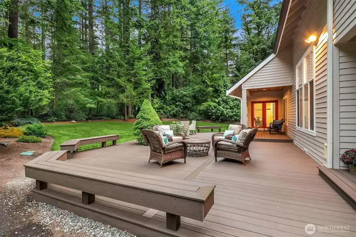 Grill and chill on your new deck.