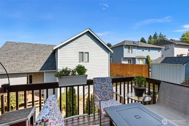 Deck off main floor