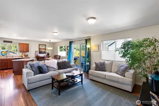 Large, open living room