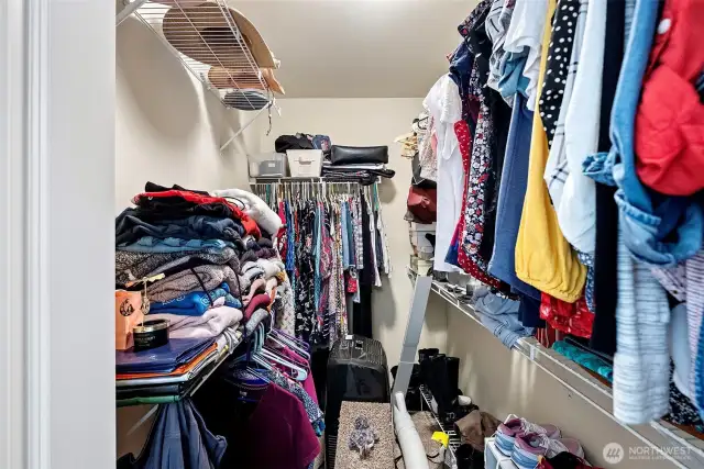 Walk in closet in Primary