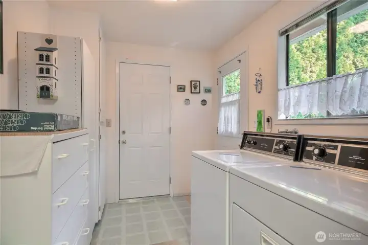 Laundry and pantry area