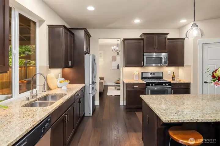 Another living space off the kitchen.