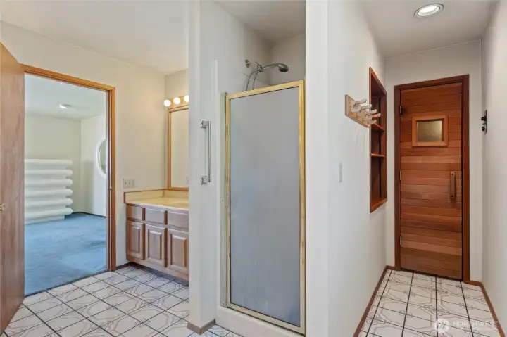 There's even a sauna!