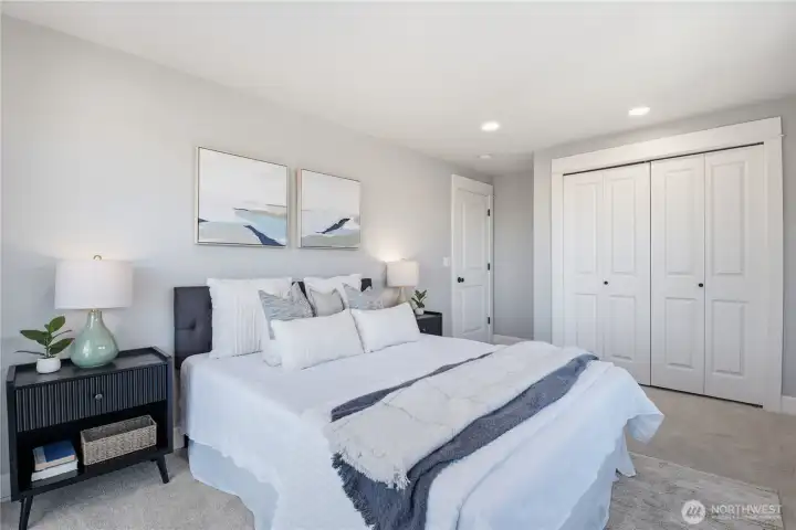 Bedrooms built in the 2000s are wonderfully spacious, with room for a California king and all your essentials.