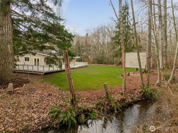 Just shy of an acre and mostly level!