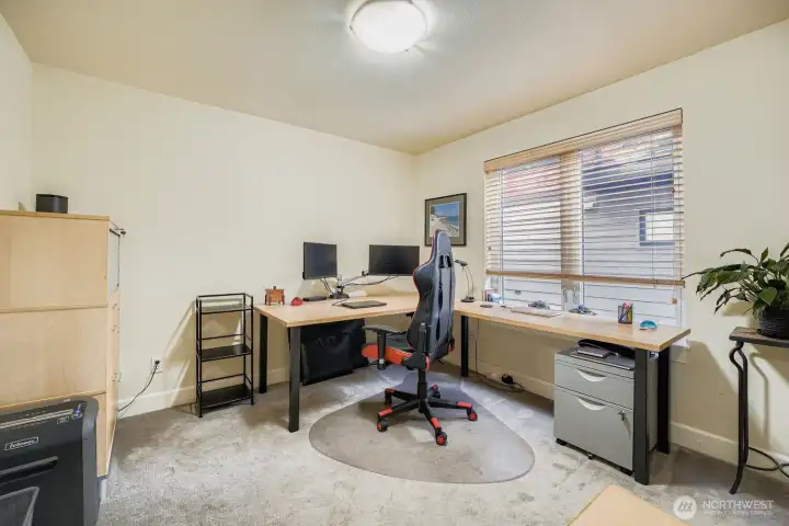 Second bedroom is generously appointed.