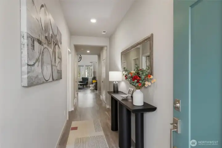 Beautiful & inviting front entry.