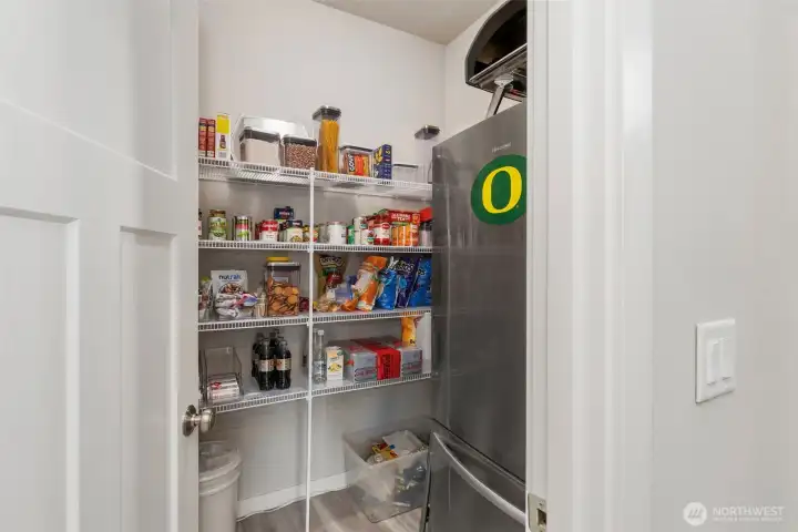 Walk-in pantry.