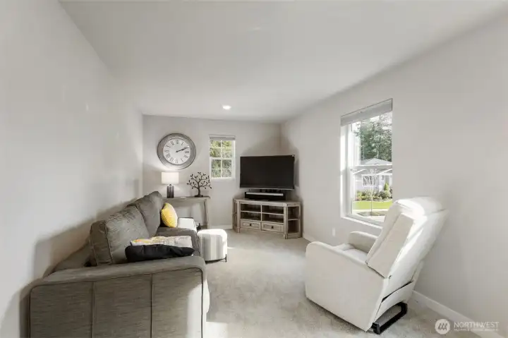 Upstairs family room for a separate living space.