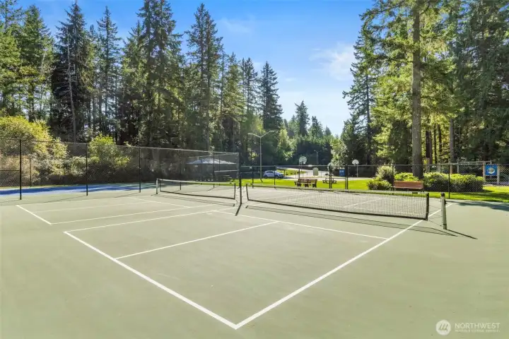 McCormick Woods neighborhood has many trails, athletic courts, & parks.