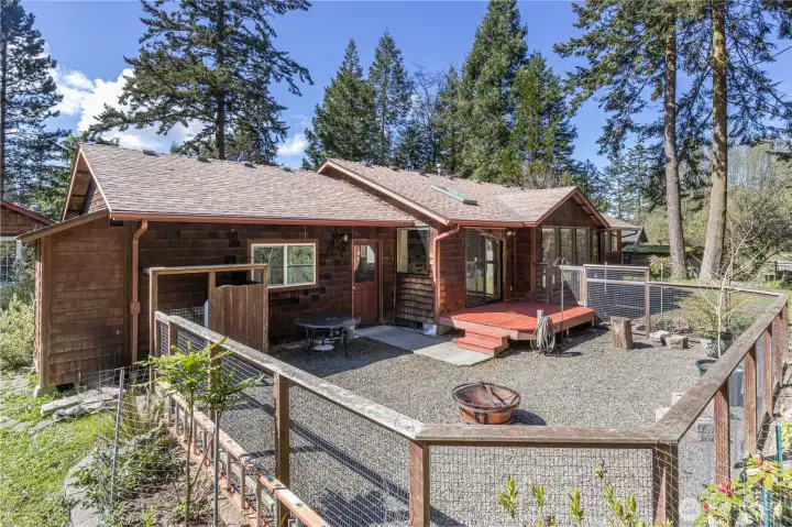 Back yard looking from the corner.