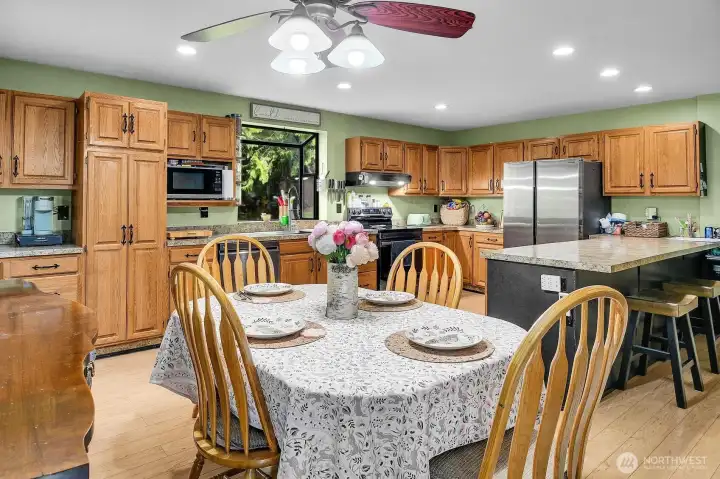 View from Great Room to Kitchen & Eating Bar