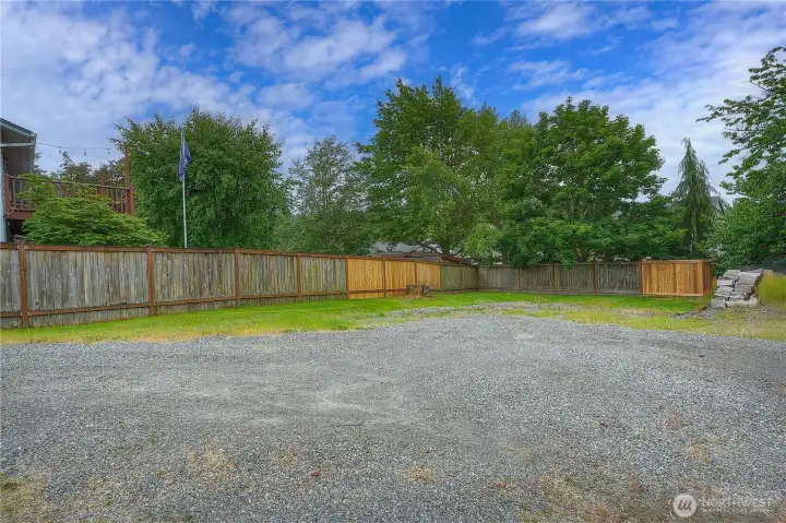 Huge off street parking area