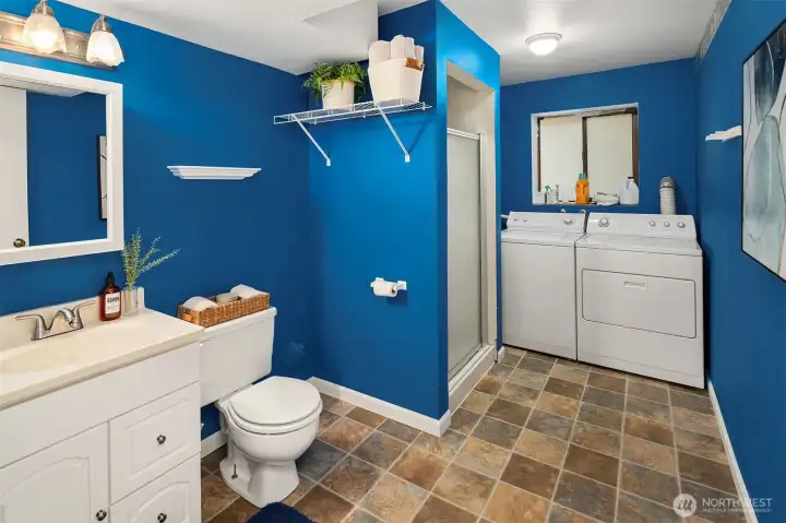 Downstairs 3/4 bathroom