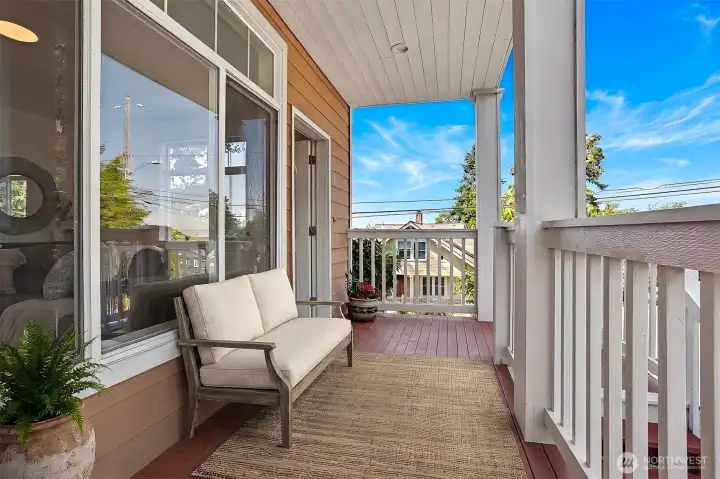 A wonderful front porch to spend a quiet evening. A wonderful front porch to spend a quiet evening.