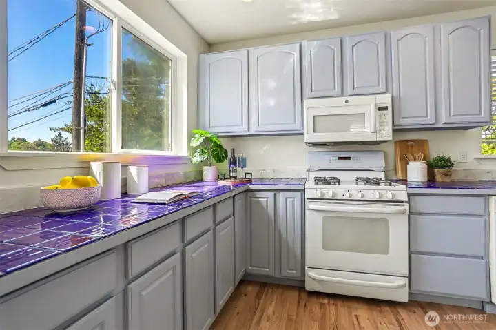 Freshly painted cabinets. Freshly painted cabinets.