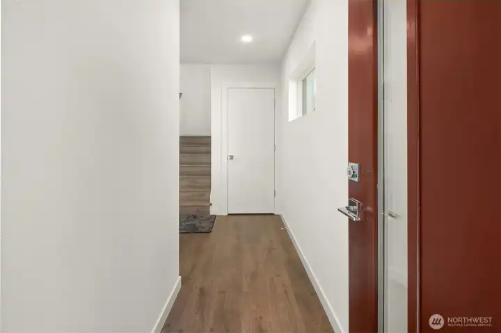 Front entry opening to foyer. Front entry opening to foyer.
