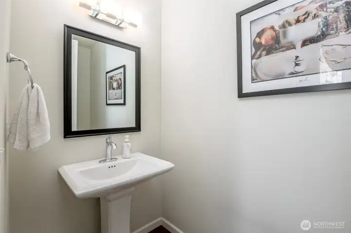Downstairs half bath