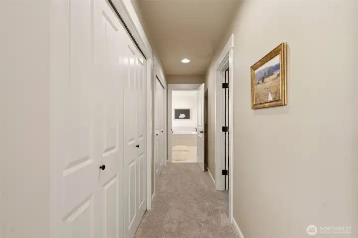 Additional closet space and storage in master suite Additional closet space and storage in master suite