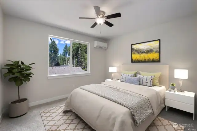 Secondary Bedroom Virtual Staging
