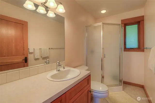 Guest house bathroom.