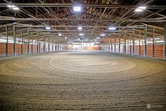 90X200 Indoor Arena w/ sifted sand footing