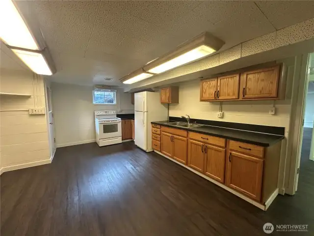 Kitchenette in basement of main house