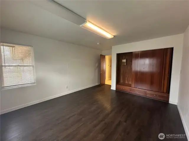 Large bedrooms with beautiful build in cedar closets with built in drawers