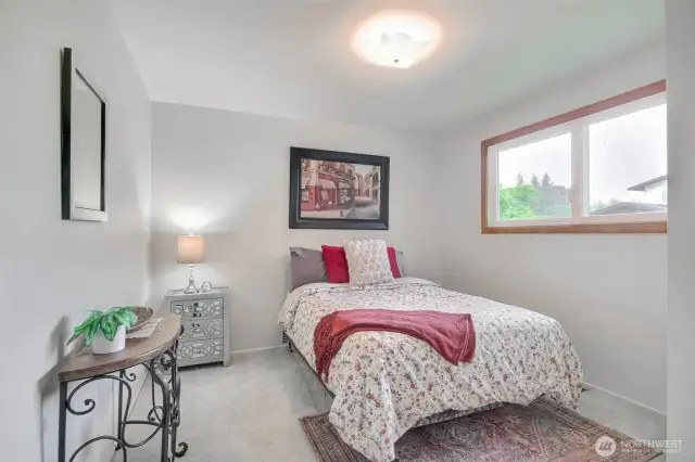 The second bedroom on the main floor offers plenty of room.